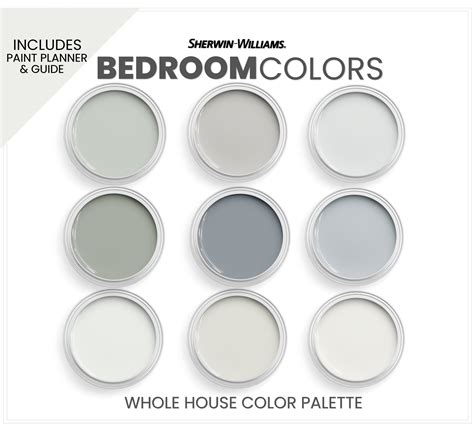 Best Bedroom Paint Colors From Sherwin Williams In Blues Greens White