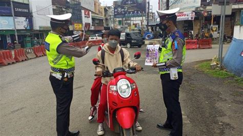 Pelanggaran Di Pringsewu Terbanyak Tak Pakai Helm Dan Sabuk