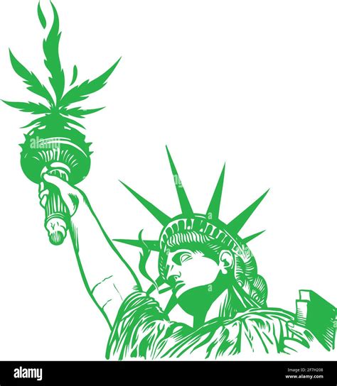 Cartoon Statue Of Liberty With Sign Hi Res Stock Photography And Images