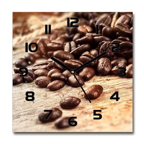 Analoge Wanduhr Coffee Beans Cm Ger Uschlos Wanduhr Uhr