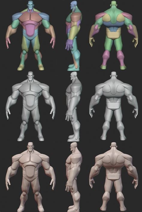 ArtStation Infinity Hulk Character Anatomy Blockout Resources