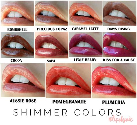 The Gorgeous Shimmer Lipsense By Senegence Lipstick Shades These Are