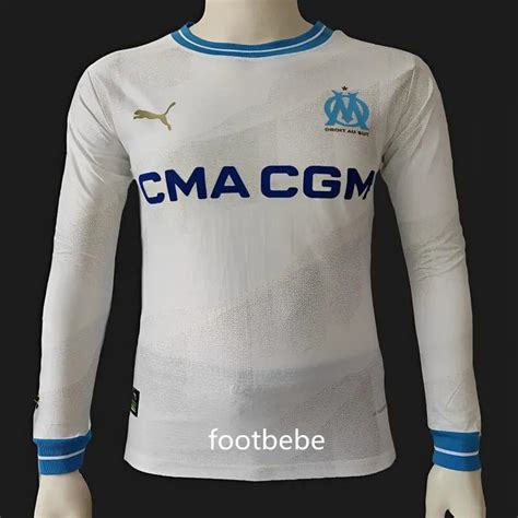 Olympique Marseille Match Trikot Heim Lange Rmel Footbebe De