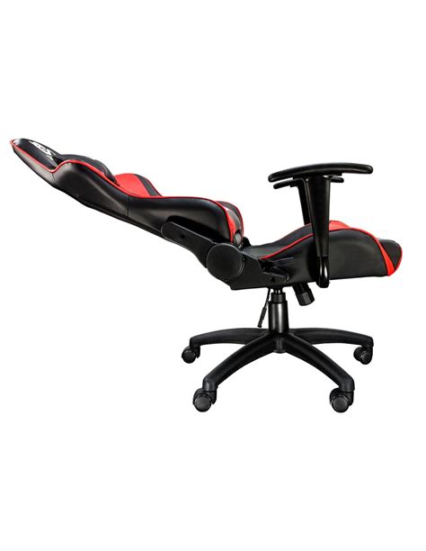 TALIUS Silla Gecko Gaming Negra Roja Brazos Fijos Butterfly Base