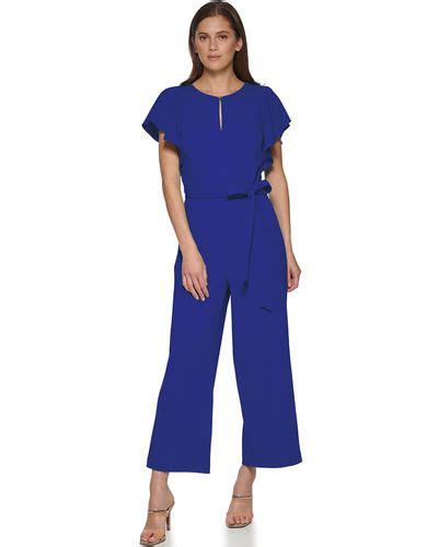 Blue Dkny Jumpsuits And Rompers For Women Lyst