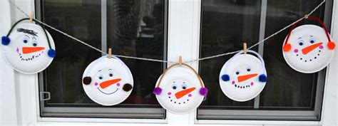 Paper Plate Snowman Garland Winter Craft Play Cbc Parents