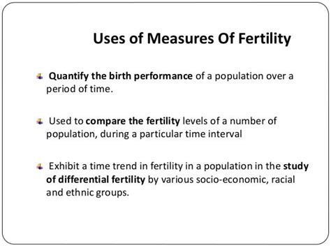 Fertility And Its Indicators