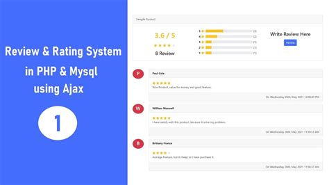 Review Rating System In PHP Mysql Using Ajax 1 YouTube