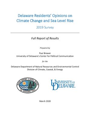 Fillable Online Dnrec Delaware Govenergydocumentsclimate Change And