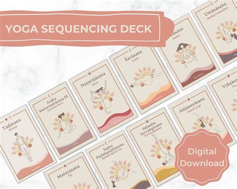 YOGA SEQUENCE CARDS. Yoga Sequencing Deck. Asana Cards. Yoga Flash ...