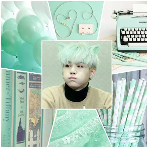 Suga Mint Aesthetic Mint Aesthetic Suga Wallpaper