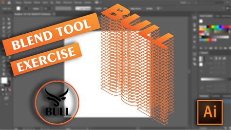 Adobe Illustrator Blend Tool Rnekler Blend Tool Exercise Youtube