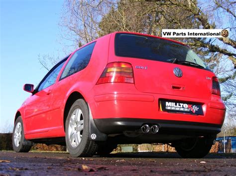 Vw Golf Mk T Gti Tdi Milltek Sport Cat Back Exhaust Resonated