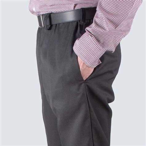 mens elasticated waist formal trousers  wear