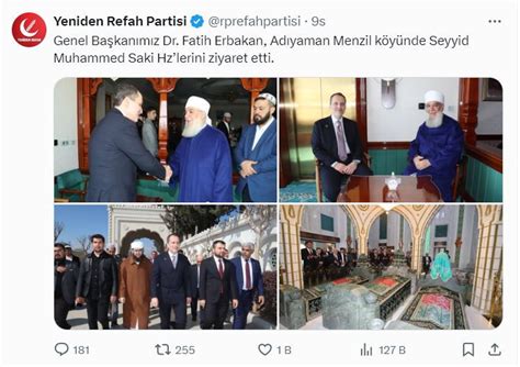 Fatih Erbakan Menzil şeyhini ziyaret etti