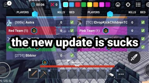 The New Bedwars Update Is Sucks Youtube