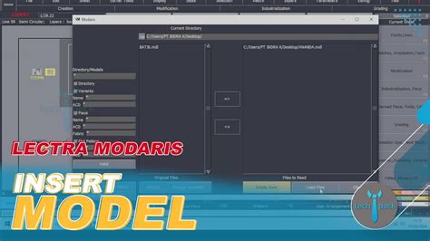 menggunakan insert model  modaris lectra modaris tutorial