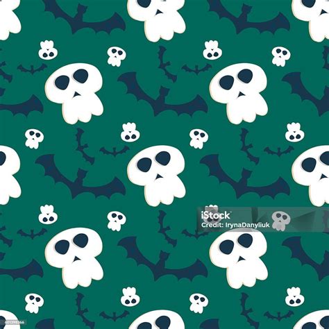 Halloween Seamless Pattern Ghost Scary Vector Stock Illustration Download Image Now