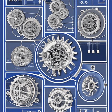 Ilustración digital intrincada de un servomotor Creative Fabrica