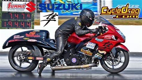 Insanely Powerful Nitrous Suzuki Hayabusa Street Tire Drag Racing