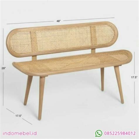 Bench Rotan Retro Jati Indomebel Id