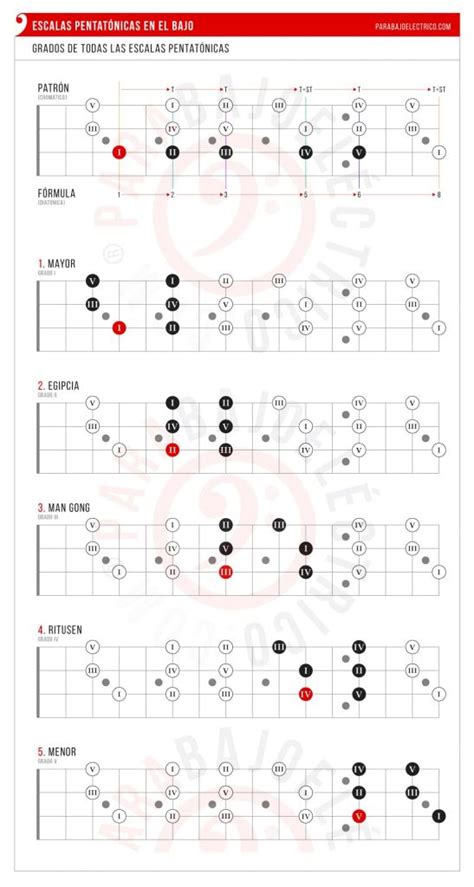 Escalas Pentatónicas En El Bajo 】 Diagramas Pdf 2024