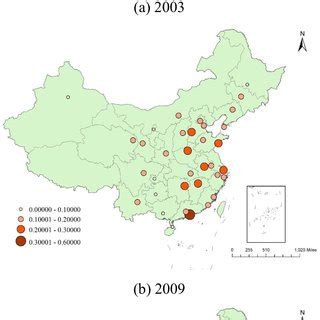 Coupling Coordination Degree Maps Of China In A B And C