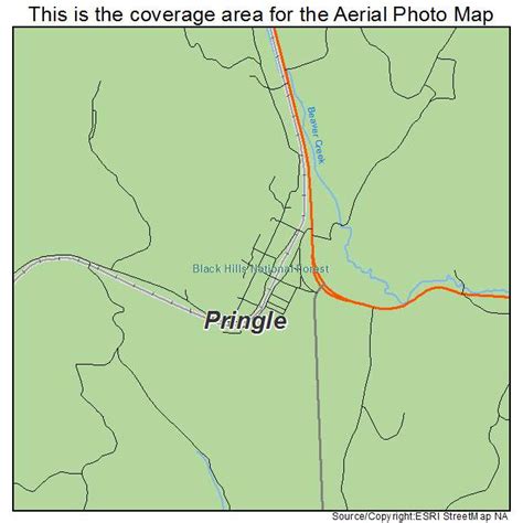 Aerial Photography Map of Pringle, SD South Dakota