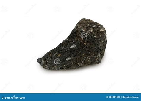 Andesite Stone Isolated on White Background. Stock Image - Image of ...