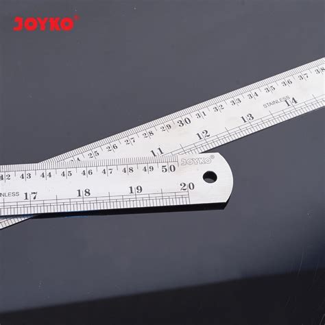 Joyko Penggaris Besi Cm Rl St Stainless Steel Ruler Sinar Mega