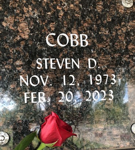 Steven Daniel Cobb (unknown-2023) - Find a Grave Memorial