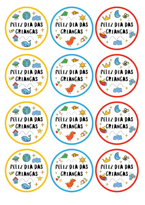 Tags Feliz Dia Das Crianças Para Imprimir - Apoio do Educador: Tags e Cartões