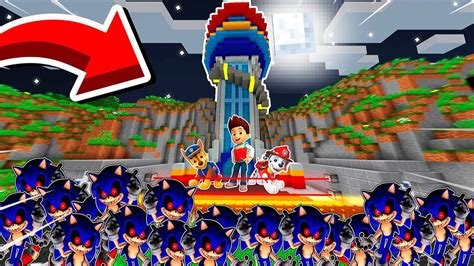 La Paw Patrol Protege La Torre Contra Un Apocalipsis De Sonic Exe En