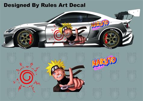 Naruto Car Wrap , Anime Car Wrap, Japanese Vehicle Shine, Cast Vinyl ...