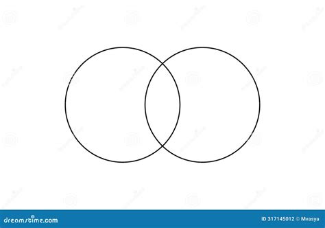 Venn Diagram Color Infographic Set Three And Four Intersected Circle