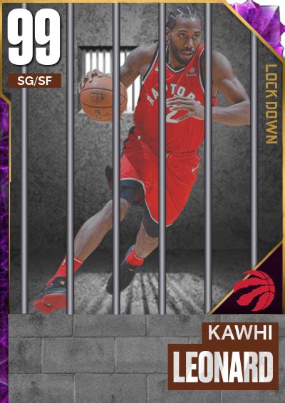 Nba K Kdb Custom Card Locked Up Kawhi