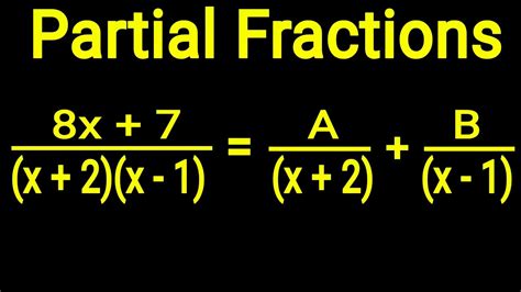 How To Find The Partial Fraction Decomposition Partialfractiondecomposition Youtube