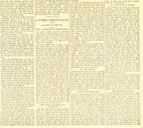 newspaper cutting entitled discovery expedition  maritime  dundee