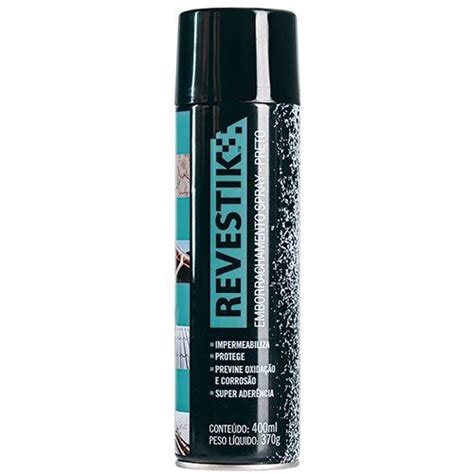 Borracha Liquida Spray Revestik Preto 400ML MixTools