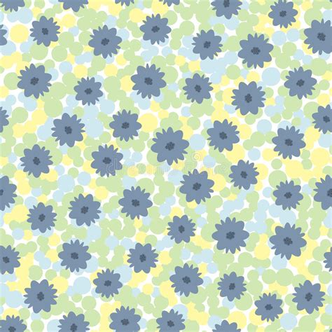 Spring Motley Flowers White Background Stock Illustrations 454 Spring