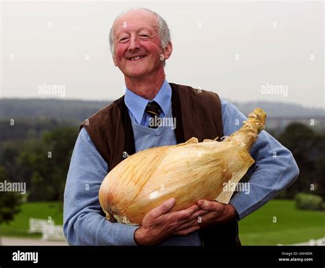 Peter Glazebrook From Newark With His Record Breaking Giant Onion That