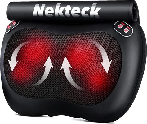 Amazon Nekteck Back Massager With Heat Shiatsu Neck And Back