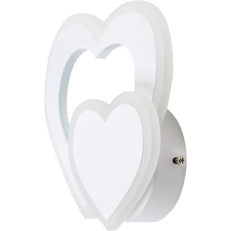 Vetrineinrete Applique Led Con Doppio Cuore 12 Watt A Parete Lumetto