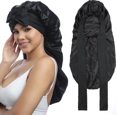 Amazon Pcs Bonnets For Black Women Braid Bonnet Large Long