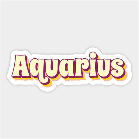 Aquarius By Mooxy Cool Stickers Stickers Aquarius