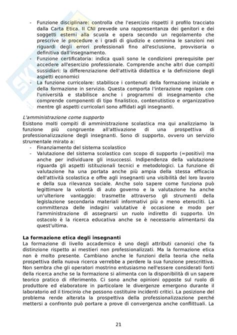 Riassunto Esame Etica Della Professione Docente Prof Cestaro