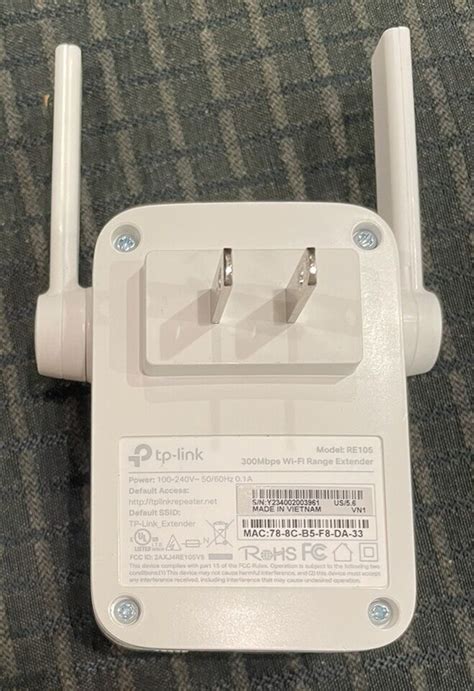 TP Link RE105 300Mbps Universal WiFi Range Extender Repeater Booster