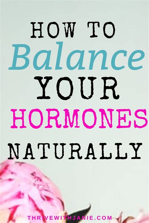 How To Naturally Balance Your Hormones Artofit