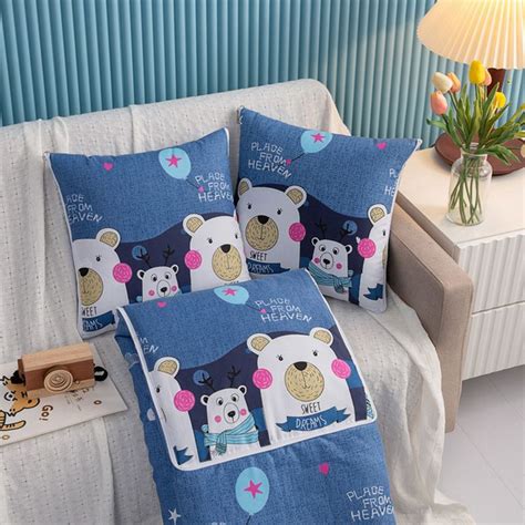 Многофункциональная подушка-одеяло с милым животным рисунком. - купить ...