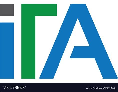 Ita Letter Logo Royalty Free Vector Image Vectorstock